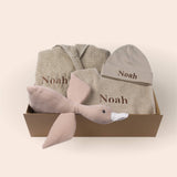 Pakket Groot Badjas, Muts, Slabbetje & Knuffel